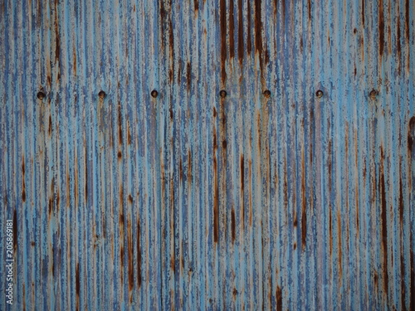 Obraz 波板の古い壁