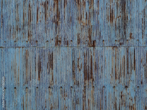 Obraz 波板の古い壁