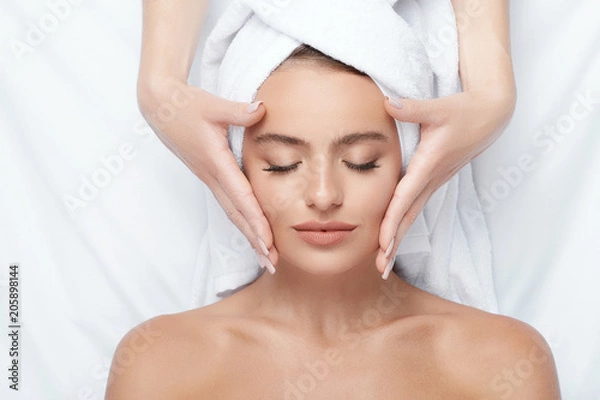 Obraz Piękna dziewczyna w spa