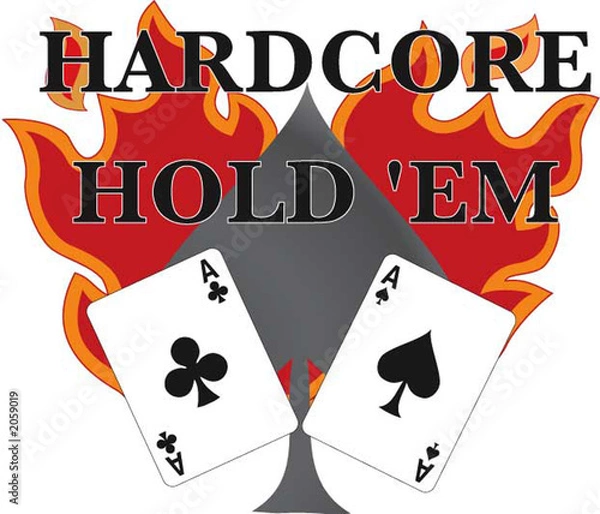 Obraz hard core hold 'em