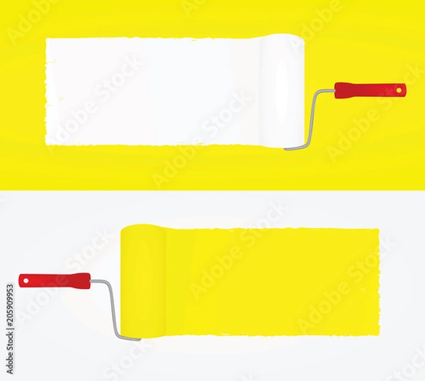 Fototapeta Paint trail. vector illustration