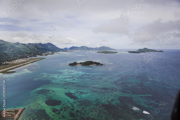 Obraz Beautiful view of the tropical Islands from a bird's eye view