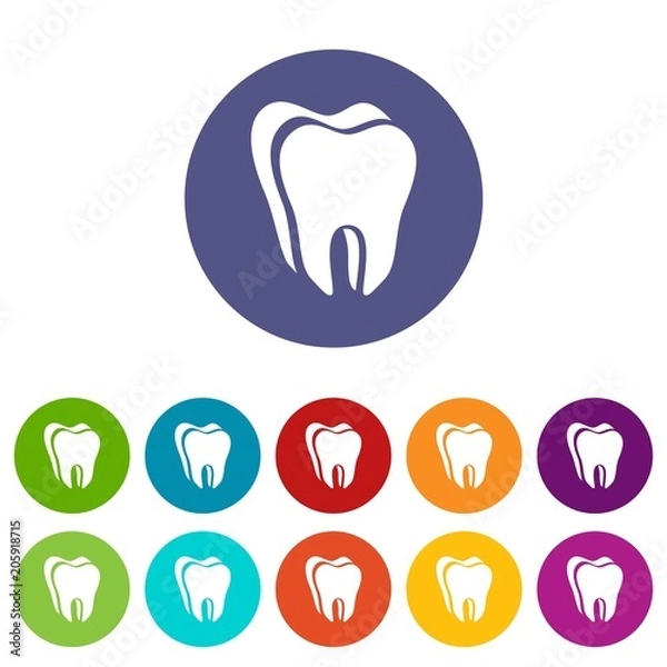 Fototapeta Canine tooth icon. Simple illustration of canine tooth vector icon for web