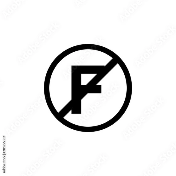 Fototapeta ban on feelings icon. Element of web icon for mobile concept and web apps. Isolated ban on feelings icon can be used for web and mobile. Premium icon
