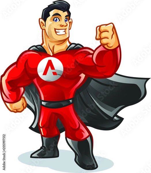 Obraz Supply Hero Mascot Design Vector