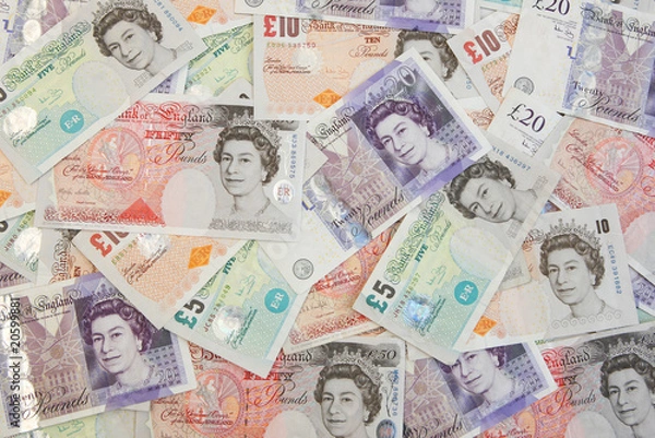 Obraz British Sterling Pound Notes