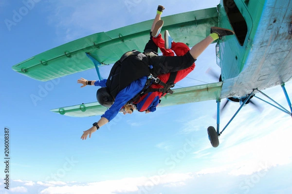 Obraz Skydiving. Tandem jump.