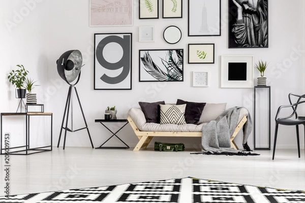 Obraz Scandi living room interior