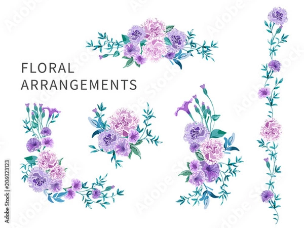 Obraz flower bouquet isolated