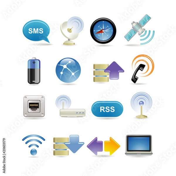Obraz Wireless icons