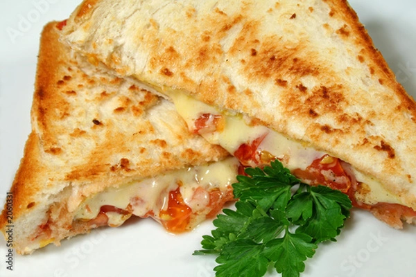 Obraz toasted cheese and tomato melts 1