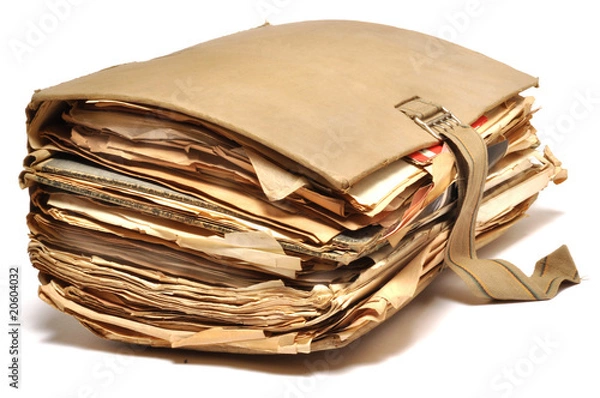 Obraz vieux dossier sanglé