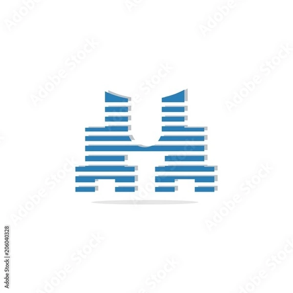 Obraz castle building logo