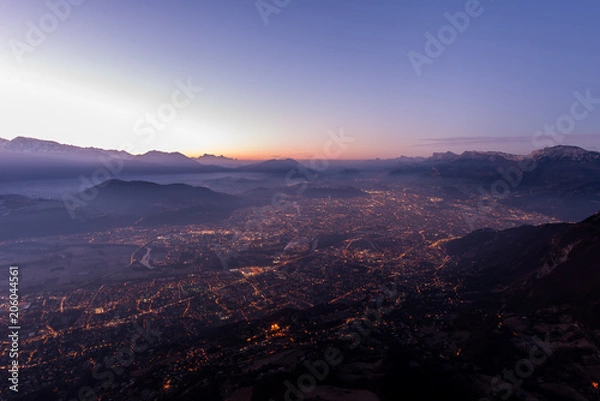 Obraz Budzi się Grenoble - Francja