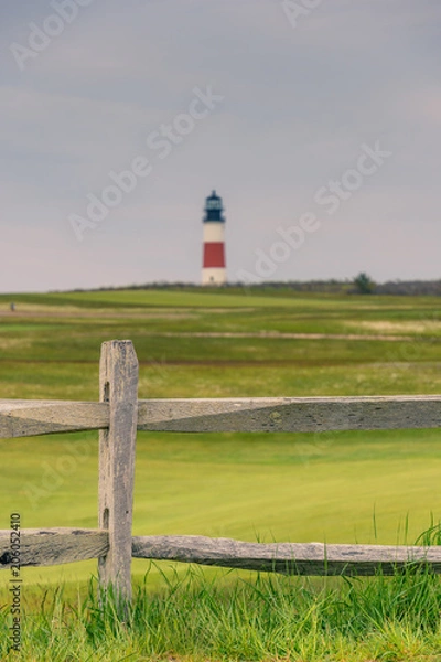 Obraz Sankaty Head with fence