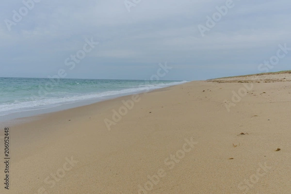 Obraz Empty beach on a gray day