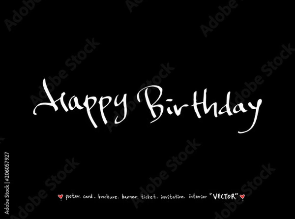 Fototapeta 인사말 / 손으로 쓴 글씨체