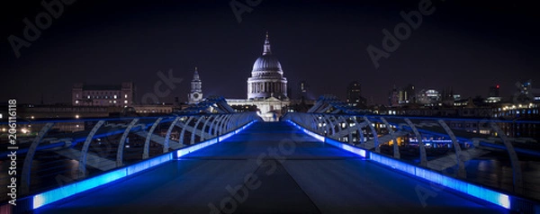 Obraz St Pauls - Millenium Bridge London