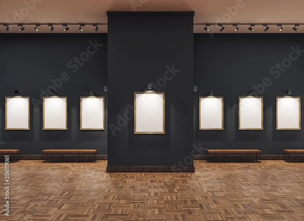 Obraz empty gallerys in museum
