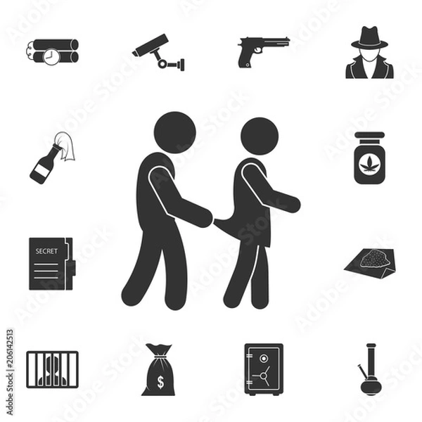 Obraz Molest icon. Simple element illustration. Molest symbol design from Crime collection set. Can be used for web and mobile