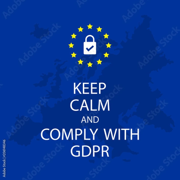 Obraz General Data Protection Regulation (GDPR) Concept Illustration - 25 May 2018