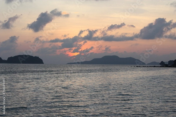 Obraz The beach at sunset