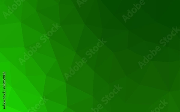 Fototapeta Light Green vector low poly layout.