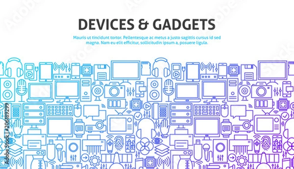 Fototapeta Device Gadgets Concept
