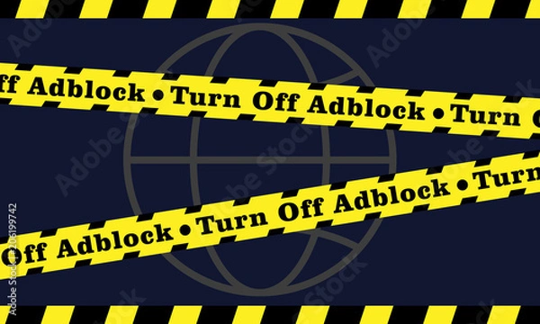 Obraz World turn off adblock