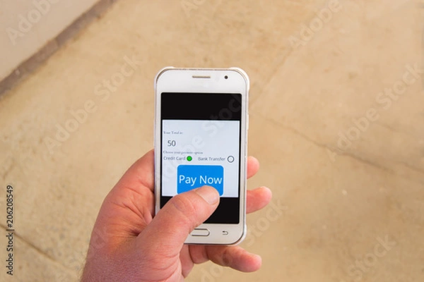 Obraz On the Go Payment Concept