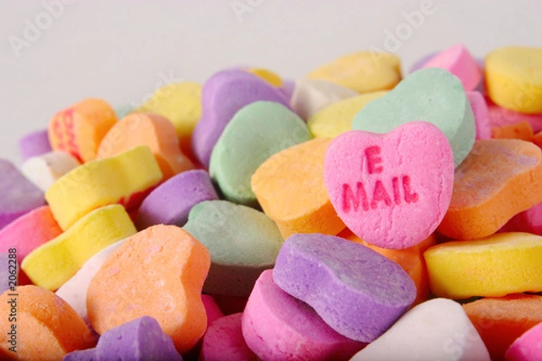 Fototapeta conversation heart email