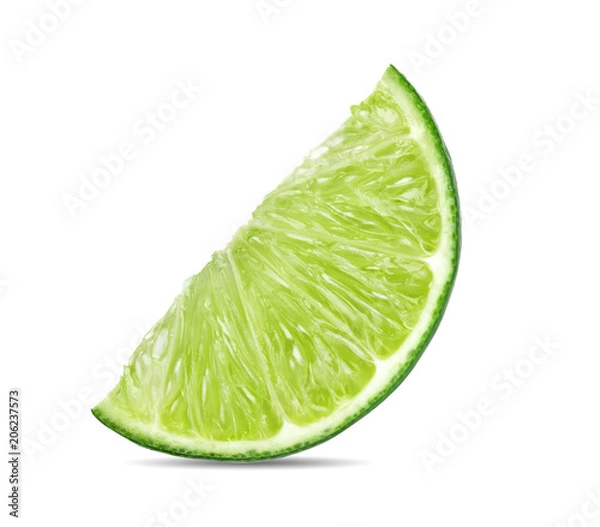 Obraz Lime isolated on white background