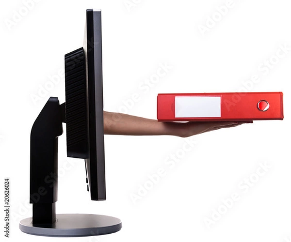 Obraz Hand from display