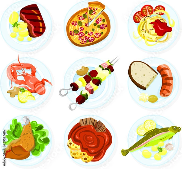 Obraz Food on a plate