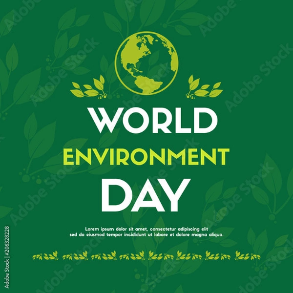 Fototapeta World environment day design card