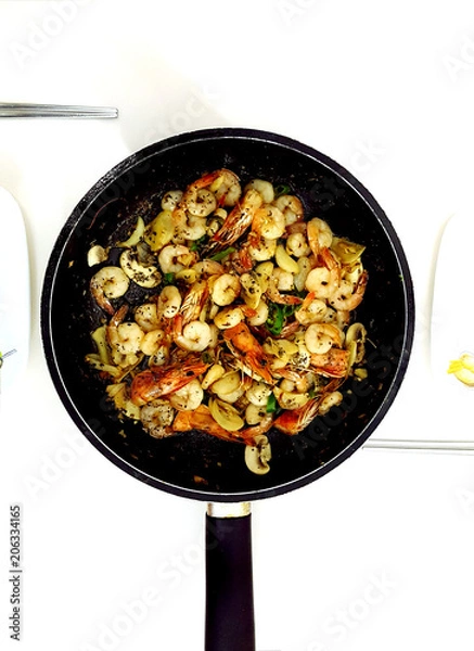 Obraz Shrimp dishes