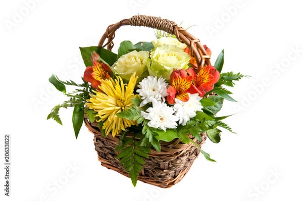 Obraz summer flower basket