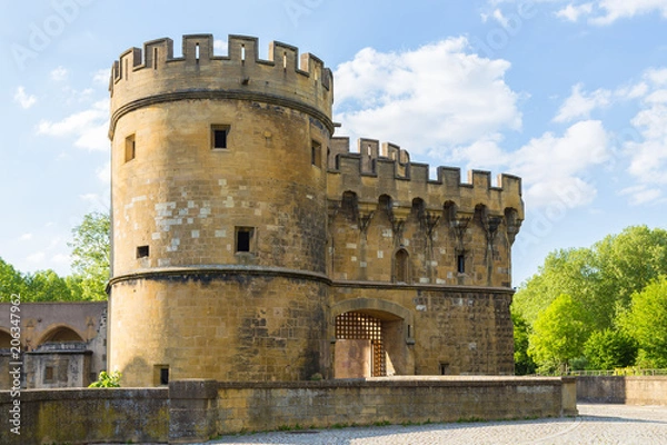 Fototapeta Porte des Allemands in Metz an der Mosel Frankreich