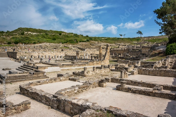 Fototapeta Ancient City Of Kamiros in Rhodes island, Greece