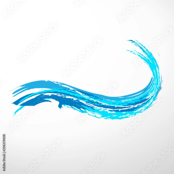 Obraz Abstrakte Welle - Logo