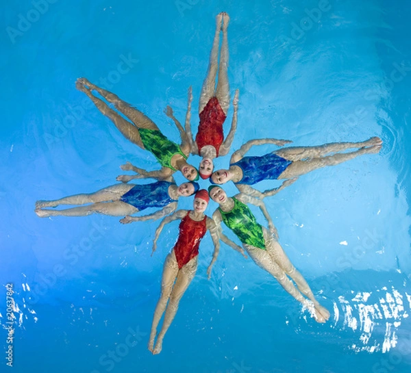 Obraz Synchronized swimmers