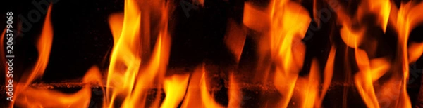 Fototapeta Fire. Background. Element. Banner for website. The concept of nature.