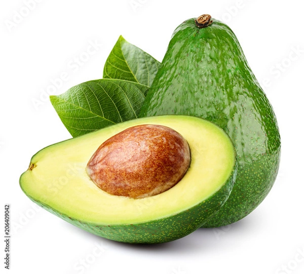 Obraz Awokado na białym tle