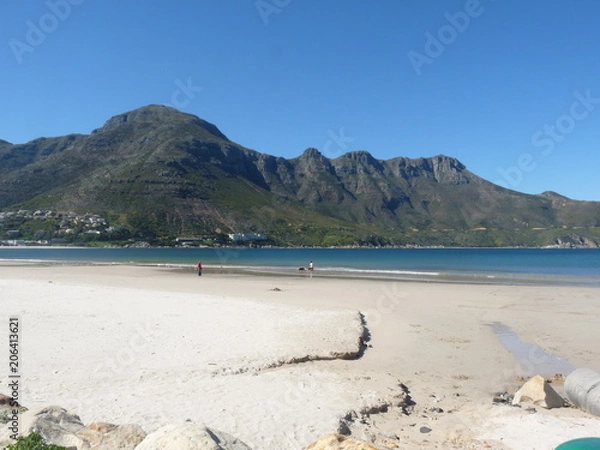 Fototapeta Beach with mountain in background