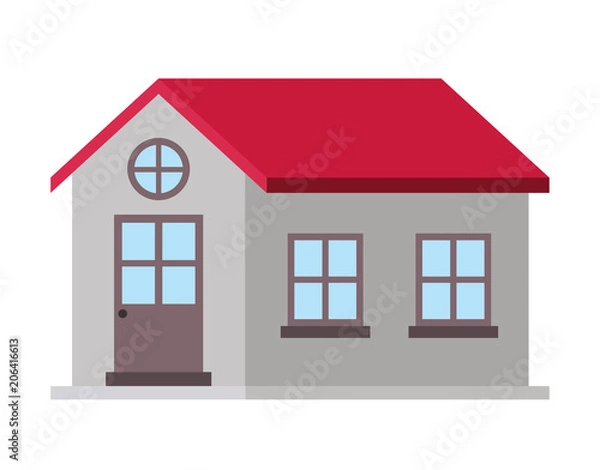 Obraz exterior house isolated icon vector illustration design
