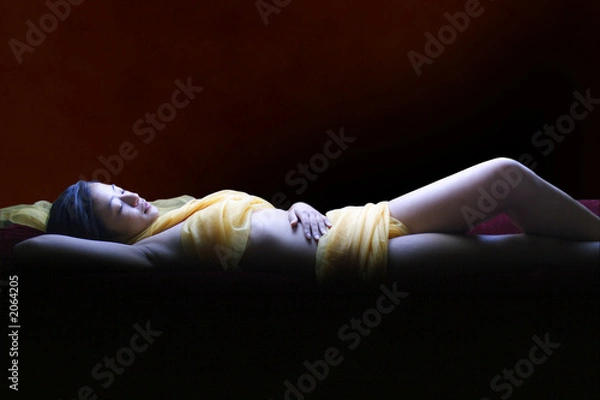 Obraz elegant body wrap spa treatment