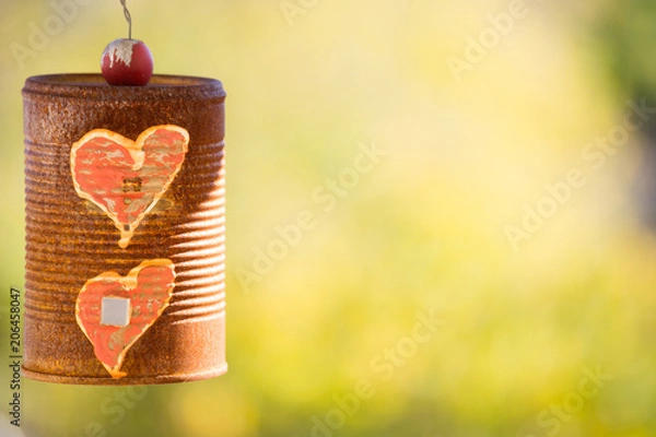 Obraz Old Love Concept Rusty Can