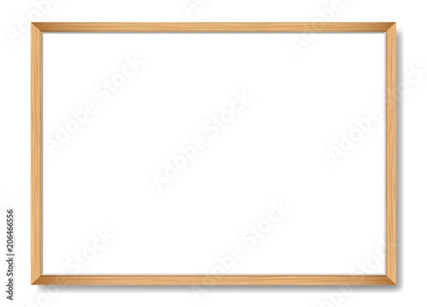 Fototapeta Blank wooden frame. Vector template