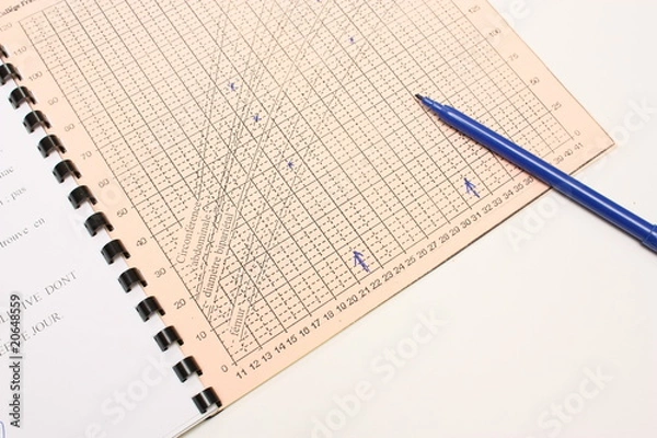 Obraz Courbe de croissance du foetus