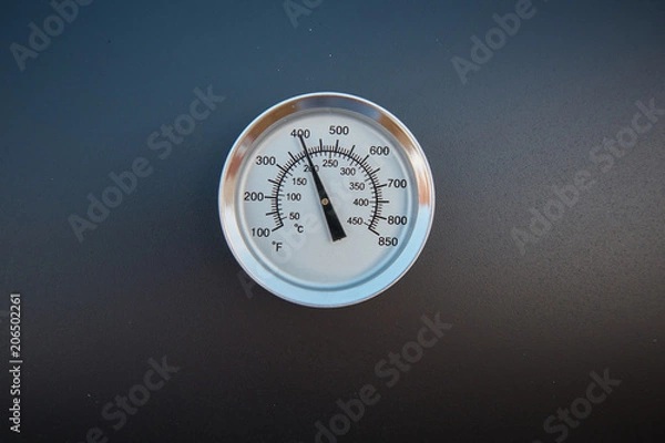 Fototapeta Black barrel grill.